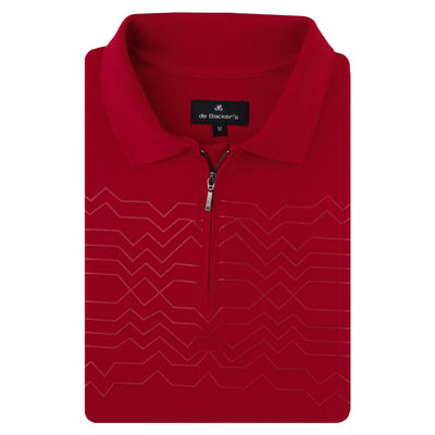 Red coloured Polo shirt