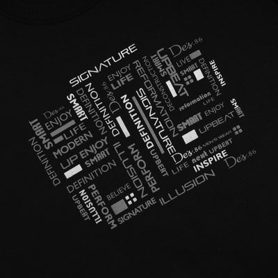 Printed Black Sweatshirt