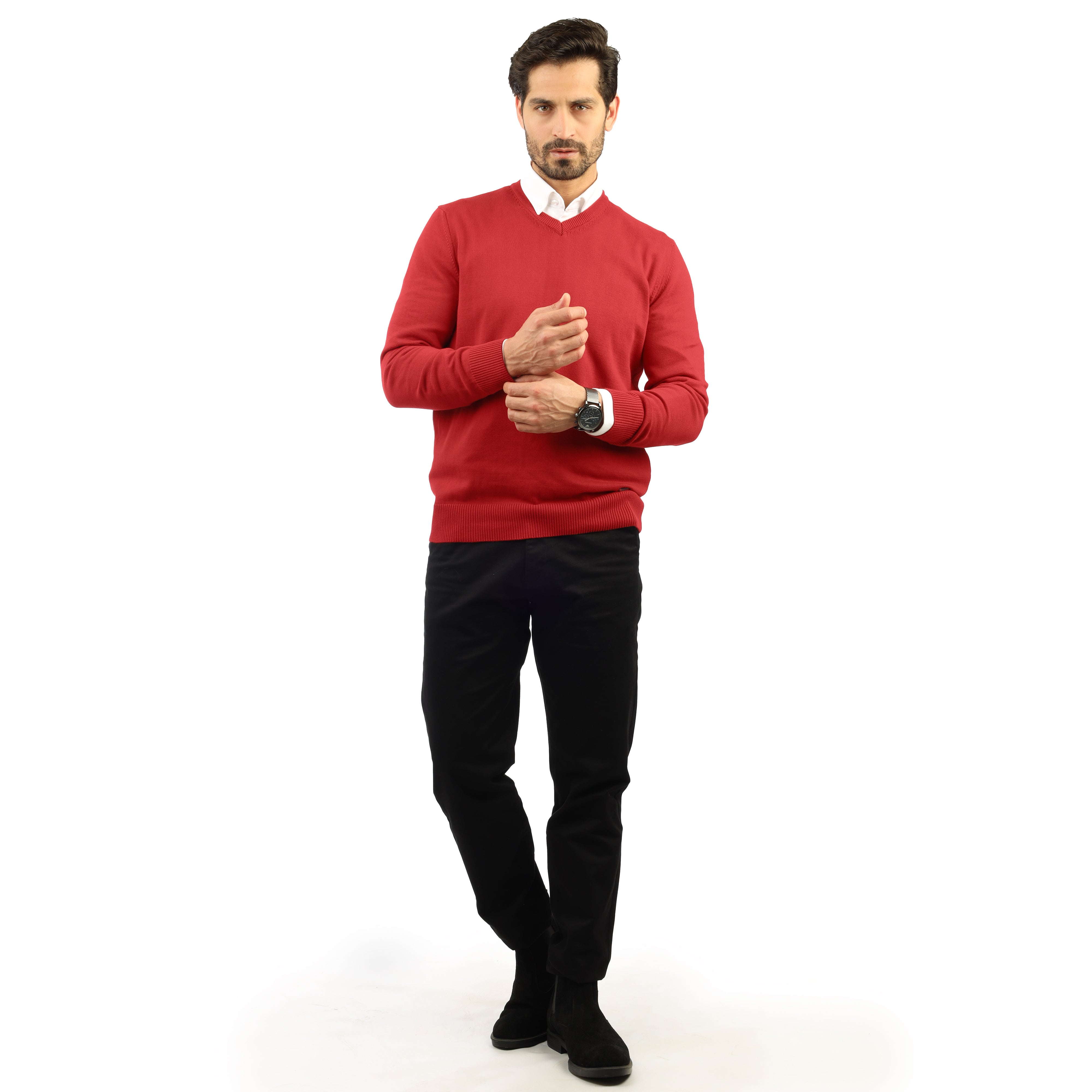 V-Neck Pullover - 5