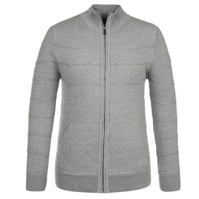 Gray knitwear jacket