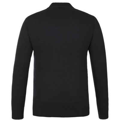 Black Navy High-neck Pullover