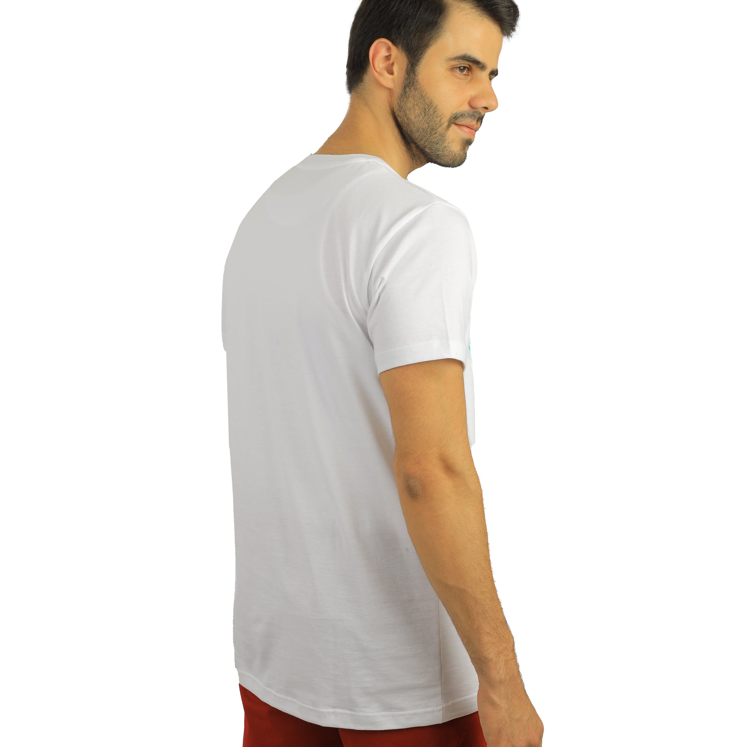 White round T-shirt