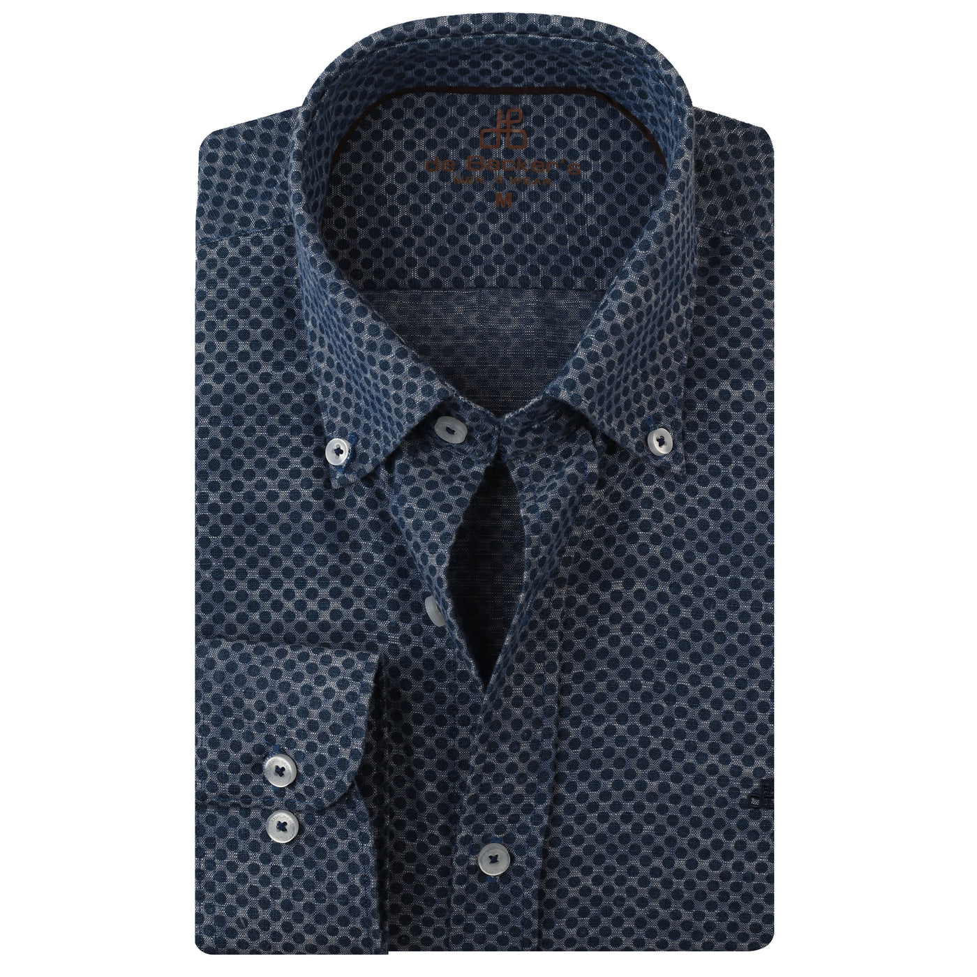 Navy patterned Casual Shirt
