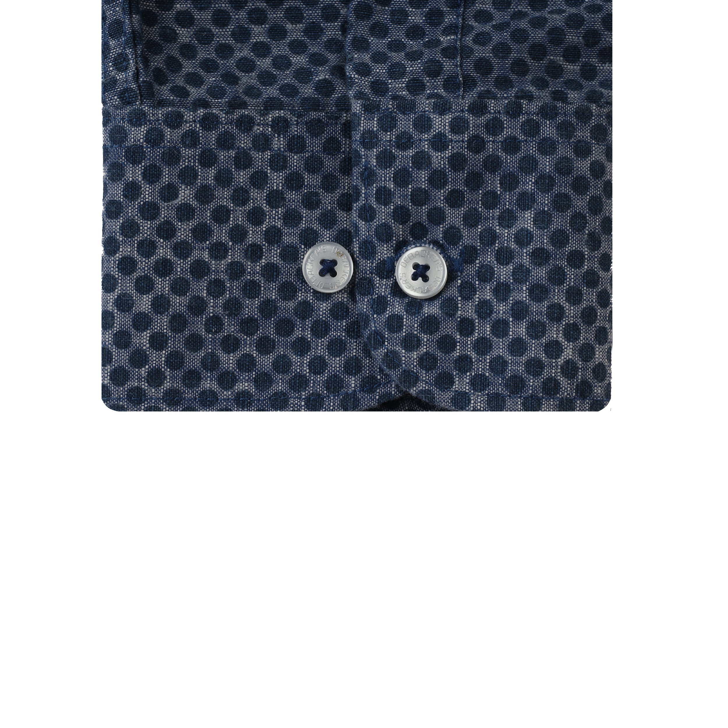 Navy patterned Casual Shirt