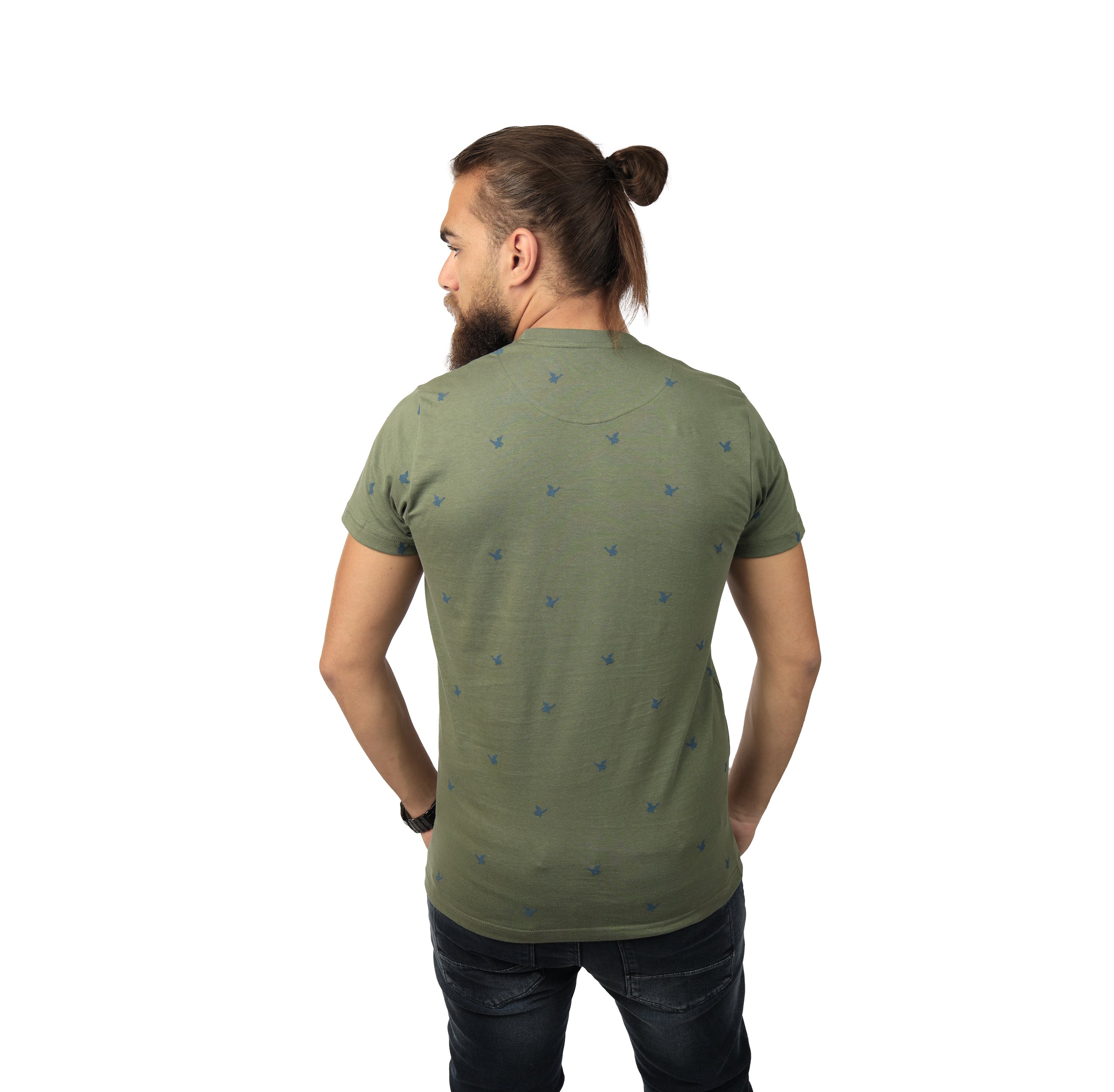 Dark-Olive round T-shirt