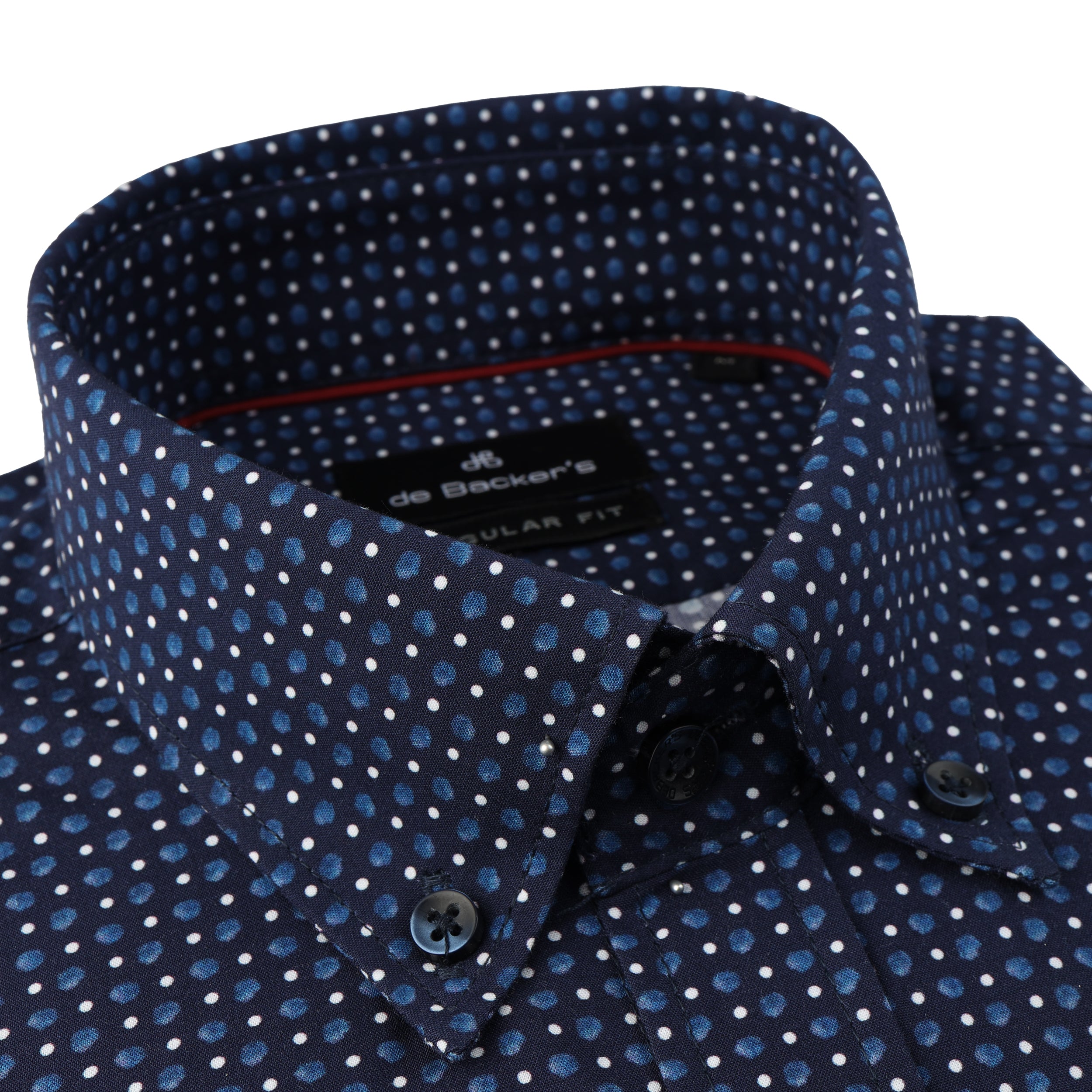 Navy Printed Casual Shirt