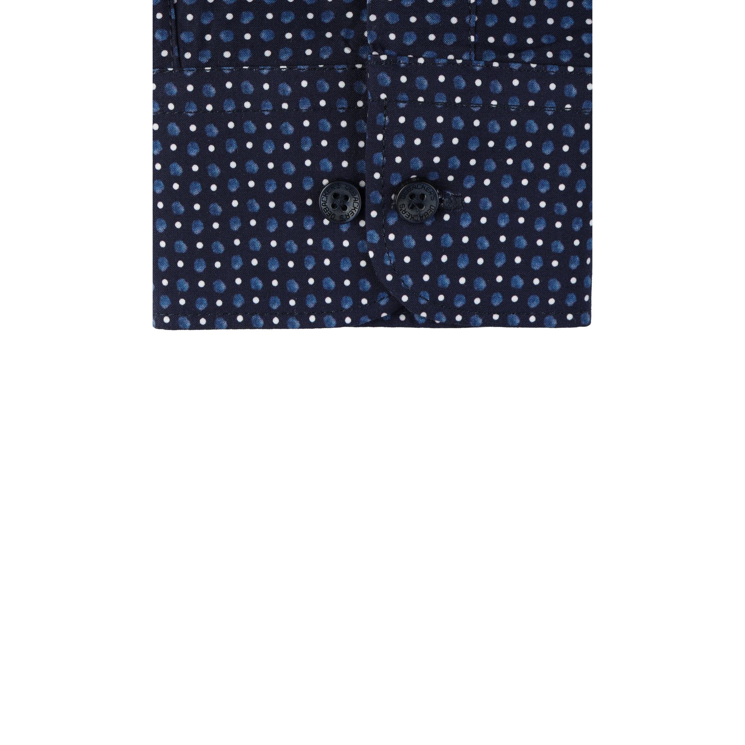 Navy Printed Casual Shirt